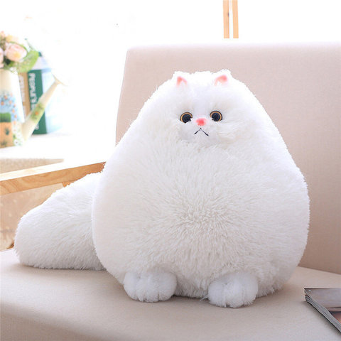 Мягкая игрушка Персидский кот 50 см, белый